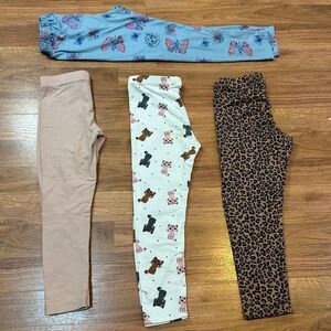 Pants Lot Girls Assorted Leggings Pants | Toddler Size 5